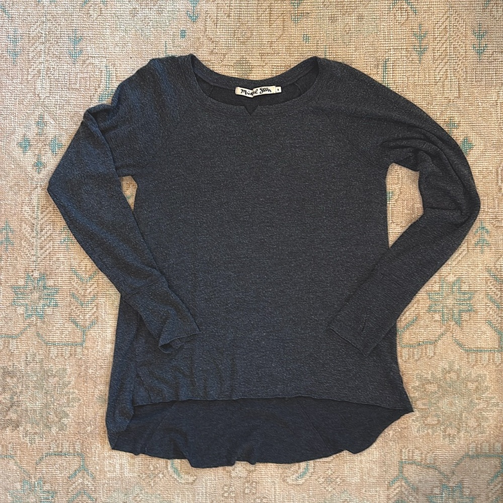 Charcoal grey Michael Stars lightweight sweater. Small. Long sleeve.